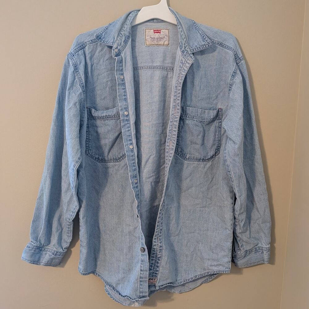 Levi's Lightwashed Button Up Jacket